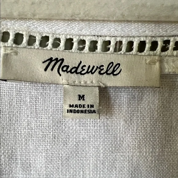 Madewell Cassie White Linen Dress - Picture 7 of 15